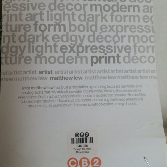 Authentic Matthew Lew, Ltd Ed. 4 piece art installation: "Through the Trees" - Picture 4 of 8